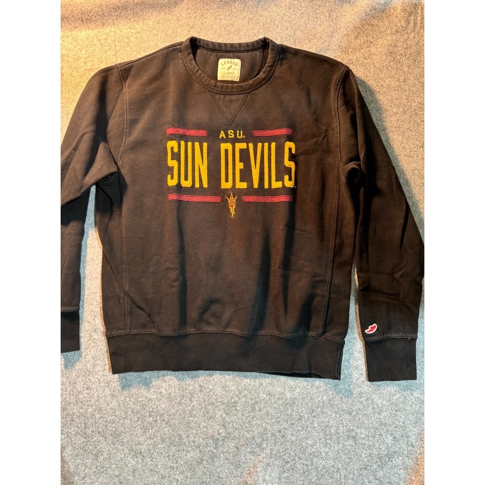 Arizona State Sun Devils Sweatshirt Mens Large Black League NCAA Football